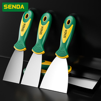 Spatule en acier inoxydable pour enduit mural, remplissage de fissures, petit outil de finition pour plâtre et décapage de peinture