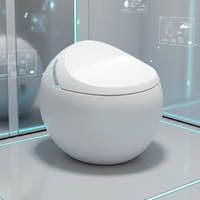 Toilette intelligente monobloc moderne à double chasse, fonctionnement silencieux, bidet intelligent monobloc pour l'aménagement intérieur de la maison