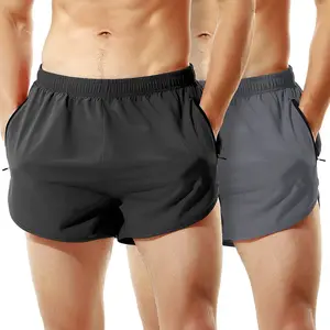 Factory Price OEM Oversized Boxer Shorts Blue Men Bulk Fit Men's Shorts With Pockets