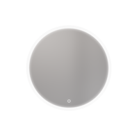 Water Proof LED Mirror Copper Lead Free Silver Anti-fog Mirror with Plug IP44 Round Shape