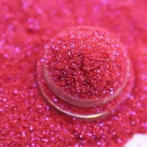 Hoge Kwaliteit Polyester Kersenkleur Roze Fijne Glitter Extra Bulk Glitter Voor Ambacht