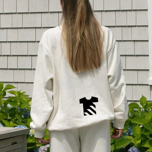 Sudadera con capucha de cuello alto para mujer, talla grande, de algodón grueso, extragrande, blanca, lisa, con logotipo personalizado, al por mayor - Product Image 4