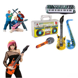 Instrumento Musical personalizado de fábrica, modelo inflable, <span class=keywords><strong>Rock</strong></span> and Roll, guitarras de fiesta, juguete - Product Image 5