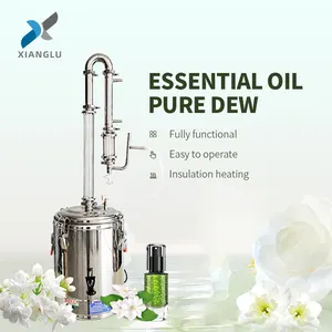 Mini distillateur d'huile essentielle de rose en acier inoxydable, 30L