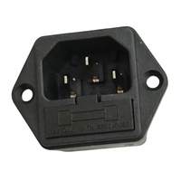 Nouvelle arrivée 10A 250V AC IEC 320 C14 prise d'entrée d'alimentation avec porte-fusible 5*20 prise C14 avec chapeau étanche