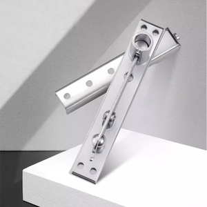 Charnières de porte pivotantes en acier inoxydable à 360 degrés, robustes, paire, installation facile, design moderne, charnières pivotantes supérieures <span class=keywords><strong>et</strong></span> inférieures - Product Image 1