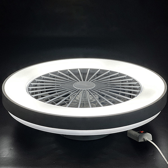 Modern and Luxury ABS LED Ceiling Fan with Light and Remote Decorative Living Room Bedroom