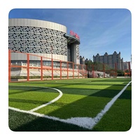 50mm Fußballfeld Kunstrasen Teppich Grünes Kunstrasen für Fußball Amateur Community Club Academy Felder
