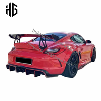 Aileron de couvercle de pare-chocs de diffuseur d'aile arrière en Fiber de carbone de lifting de voiture de bonne qualité pour Porsche Cayman 987.1.2 Spoilers de coffre de Style GT4