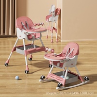 Chaise haute à bascule réglable OEM/ODM avec design pliable - Portable pour les enfants de 1 à 2 ans - Dossier et hauteur réglables multifonctionnels