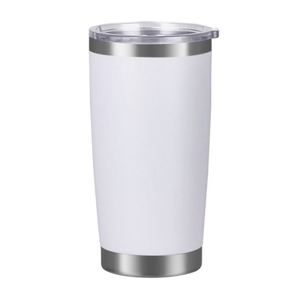 Vaso Térmico de Acero Inoxidable de Doble Pared de 20 oz con Recubrimiento en Polvo Personalizado, Libre de BPA, Taza de Viaje para Café con Tapa - Product Image 2