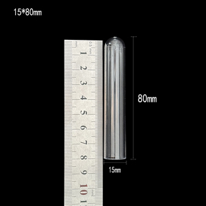 Einweg-Hartplastik für Röhren PS-Material Transparent Größe 15*100mm Freigabe-Röhrchen Hergestellt in China - Product Image 4