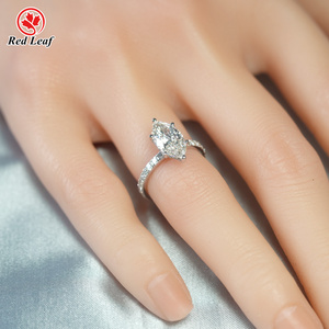 Redleaf D Vvs1 3Mm 4Mm 5Mm Marquise IGI Phòng Thí Nghiệm Grown 14K Vàng Trắng Thanh Lịch Nhẫn Cưới Engagement <span class=keywords><strong>Ring</strong></span> Cho Phụ Nữ - Product Image 4