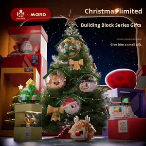 2024 New Popular Christmas Ball <strong>Tiny</strong> Diamond-Shaped Plastic Building Blocks 1:72 Scale Educational Assembly <strong>Toys</strong> for Children - Product Image 3