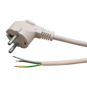 Cable de conexión de 3 conductores 3x1 mm VDE blanco para instalaciones eléctricas y conexiones seguras. - Product Image 1