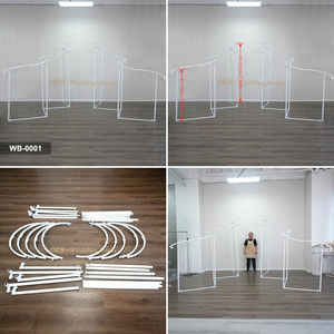 Arco Decorativo a Forma di <span class=keywords><strong>S</strong></span> in Metallo Bianco per Feste di Compleanno, Supporto per Sfondo per Eventi e Matrimoni - Product Image 3