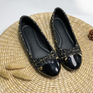 Zapatos de Mujer con Punta Redonda y Estampado Floral Pequeño, Estilo Verano 2025, Elegantes Bailarinas para Boda, Zapatos Versátiles para Dama - Product Image 6