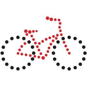 Modèle de transfert en fer étincelant en forme de diamant pour t-<span class=keywords><strong>shirt</strong></span> en cristal de vélo - Product Image 4