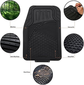 <strong>Set</strong> of Five <strong>Bowl</strong>-Shaped Car Floor Mats - Product Image 2