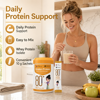 Poudre d'isolat de protéines de lactosérum Golden Protein, boisson nutritive quotidienne de qualité supérieure, mélange de protéines facile à mélanger, 80 portions