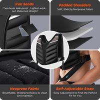 Gilet lesté tactique en nylon écologique 10LB/15LB/20LB avec sacs de sable amovibles pour l'entraînement de force, la course et le fitness