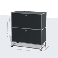 Meuble de rangement pliable moderne grande capacité en acier inoxydable étanche pour bureau, buanderie et appartement – Offre Spéciale