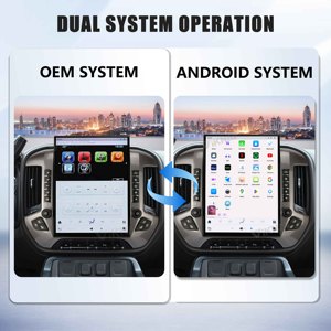 Autoradio Android avec écran tactile de 15,6 pouces pour <span class=keywords><strong>Chevrolet</strong></span> <span class=keywords><strong>Silverado</strong></span> GMC SIERRA <span class=keywords><strong>2014</strong></span>-2018, CarPlay sans fil, navigation GPS, tableau de bord numérique de voiture - Product Image 3