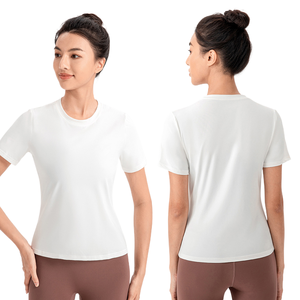 Camiseta Deportiva Informal de Manga Corta de Secado Rápido y Transpirable para Fitness, Yoga, Gimnasio, Ejercicio, Ropa Deportiva Activa - Product Image 6