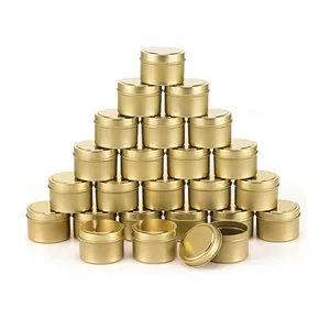 Gold Metal Tin Can For Candles Making