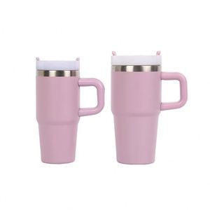 <b>Kids</b> 14oz Stainless Steel Vacuum Outdoor Tumbler with Straw Lid Handle Portable Insulated Cup - Product Image 3