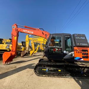 Excavadora Hidráulica Mini de Orugas HITACHI ZX120 de 12 Toneladas, Importada Original, Envío Gratis, Segunda Mano, para Jardinería - Product Image 2