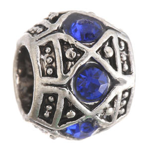 Charmes classiques brillants en <span class=keywords><strong>pavé</strong></span> pour bracelet à breloques original, perle de charme en argent pour femmes, bijoux de mode DIY - Product Image 3