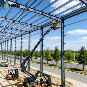 Reliable Robust Prefabricated Steel Structure <b>Large</b> Span Warehouse Building for Workshop Hospital Office Use - Product Image 1