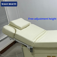 Wallybeauty Offre Spéciale électrique cosmétique réglable lit Spa meubles Table de Massage lit du visage pour la beauté Salond avec lumière LED