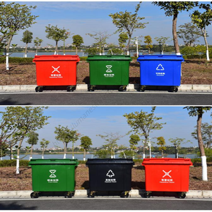 Contenedor de Basura con Ruedas de Plástico Grande de 660L para Exteriores, Venta al Por Mayor de Fábrica - Product Image 3