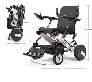 hot sell Electric Folding Aluminum wheelchair for elderly and Disabled people