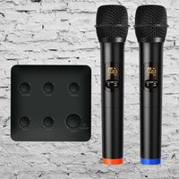 Système de karaoké professionnel avec microphone dynamique sans fil, réduction de bruit, design léger, compatible avec les téléviseurs intelligents PCM