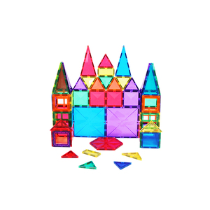 <span class=keywords><strong>Amazon</strong></span> hot selling 100pc <span class=keywords><strong>3</strong></span> d magnetic building tiles stem preschool educational montessori toys CPSC, CE, EN71, ASTM - Product Image 5