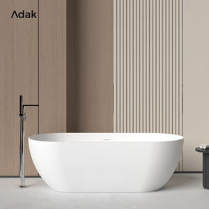 <span class=keywords><strong>Vasca</strong></span> <span class=keywords><strong>da</strong></span> <span class=keywords><strong>Bagno</strong></span> Ovale Freestanding di Lusso in Solid Surface, <span class=keywords><strong>Vasca</strong></span> in Pietra Artificiale per Villa - Product Image 2
