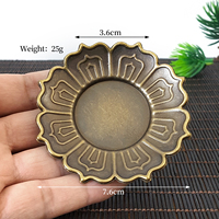 Sous-verres personnalisés en métal bronze antique 7,6 cm, sous-verres pour tasses à thé, petites assiettes multi-usages, accessoires pour la maison