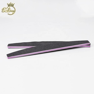 Papel de <span class=keywords><strong>Lija</strong></span> Importado Negro Lavable de Alta Calidad 80/100/180 #   Limas Profesionales Personalizadas con Logotipo Personalizado Grit Half Moon <span class=keywords><strong>para</strong></span> <span class=keywords><strong>Uñas</strong></span> - Product Image 4