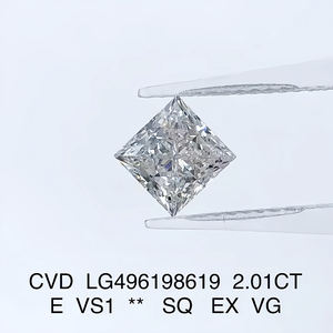 Viresa Zertifizierter Princess-Cut Loser Diamant, Hervorragende Klarheit und Schliff für Schmuckherstellung, GRA-Diamant Ähnlich wie Moissanit 2~3 Karat - Product Image 4
