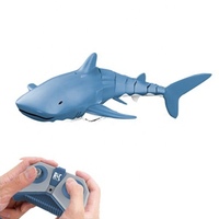 Jouet télécommandé en plastique, étanche, en forme de requin, poisson nageur, vitesse de Simulation, avec télécommande électrique, animaux, pour enfants, 50/2.4G, été