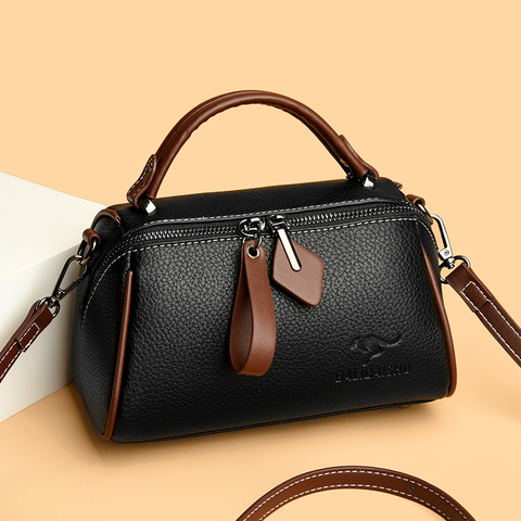 High Quality PU Leather Women Crossbody Bags for Ladies Female Purses Top Small Handbags Multi Pcokets Fashion Women's Tote Bags