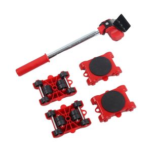 Kit de 5 outils de déménagement multifonctionnels pour la maison, avec poulie universelle pour objets lourds, en acier inoxydable - Product Image 3