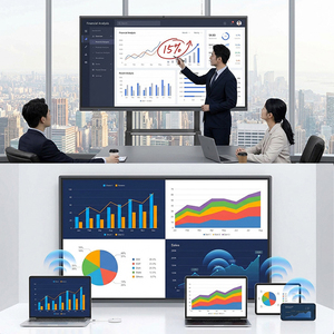 Tableau blanc interactif LED 4K de 75/86 pouces, système double Android/Windows, tactile 20 points, caméra 48MP, panneau intelligent multi-usages, garantie 1 an - Product Image 5