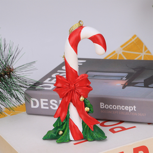 Adorno <span class=keywords><strong>Navideño</strong></span> <span class=keywords><strong>de</strong></span> Resina Cascanueces con Trineo, Árbol y Bastón <span class=keywords><strong>de</strong></span> Caramelo para Decoración Navideña del Hogar, Regalo, Oferta Redeco - Product Image 6