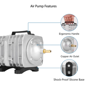 Bomba de aire magnética de CA de alta potencia externa, bomba de oxígeno para <span class=keywords><strong>estanque</strong></span> de peces de 220V, compresor, bomba aireadora de aire, 308 318 328 388D - Product Image 3