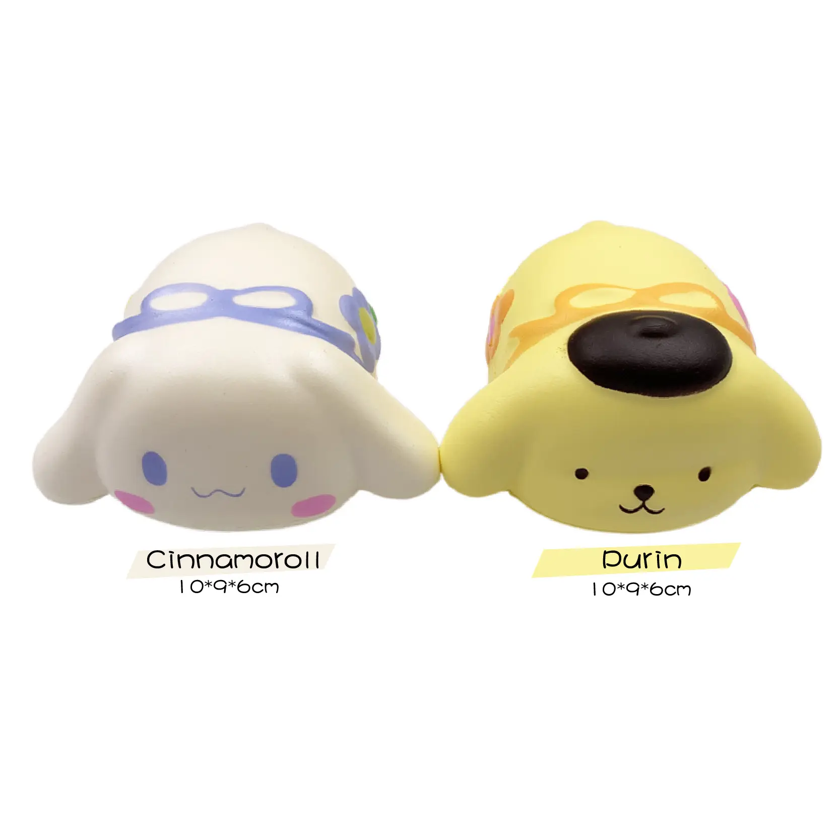 Manufacture Little Toys Stretchy Anti-stress Cartoon Lovely Cinnamoroll Pom Pom Purin Relief Custom Soft Toys Squeeze Squishy