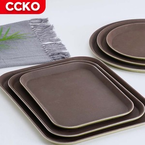 صواني طعام مستطيلة الشكل من البلاستيك للبيع بالجملة, صينية تقديم الوجبات السريعة ، تصلح للاستخدام في المطاعم والفنادق والمطاعم والمقاهي والمطاعم - Product Image 3